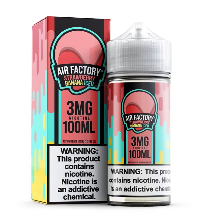Air Factory Strawberry Banana Iced eJuice - eJuice BOGO