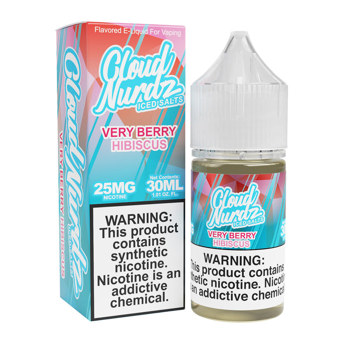 Cloud Nurdz Iced Salts Very Berry Hibiscus eJuice