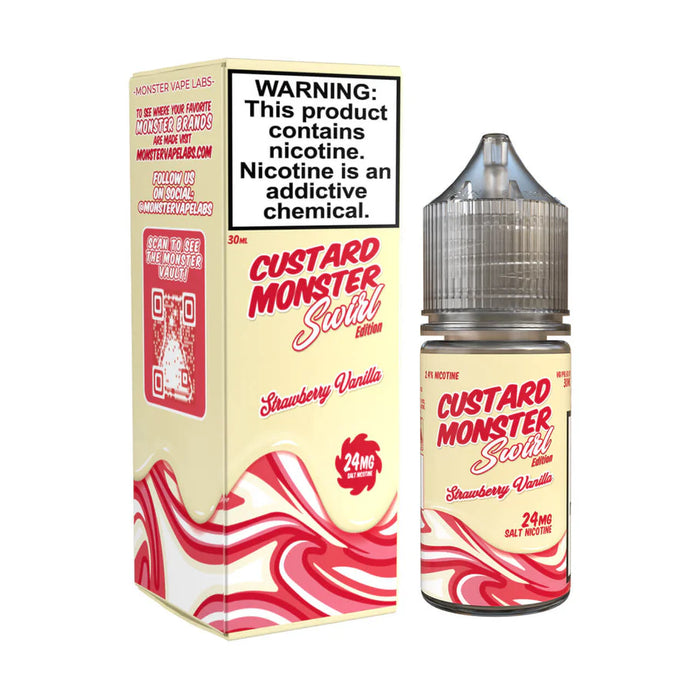 Custard Monster Swirl Salt Strawberry Vanilla eJuice