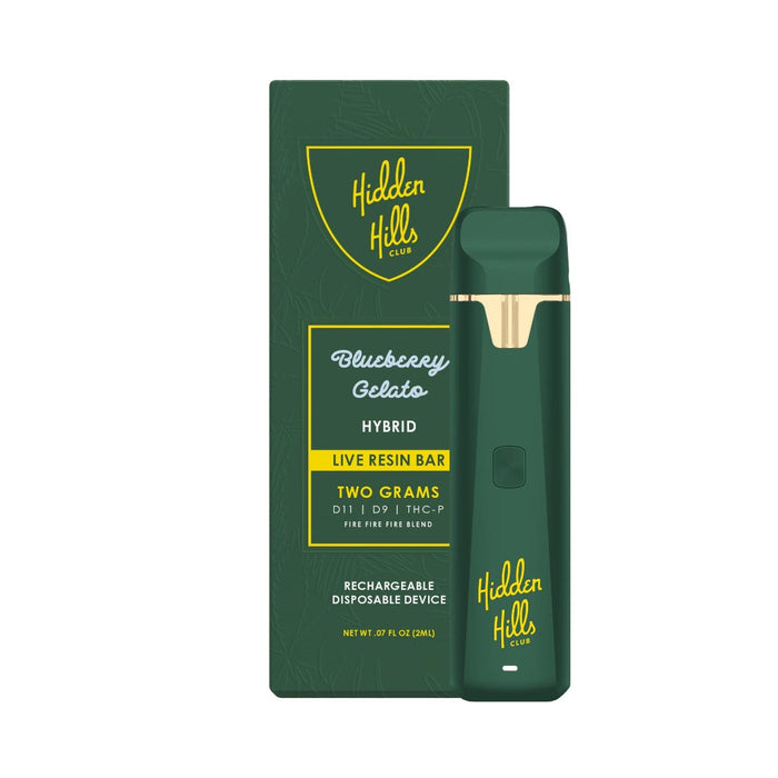 Hidden Hills Club Delta 8 + THC-P Live Resin Disposable Vape 2g - eJuice BOGO