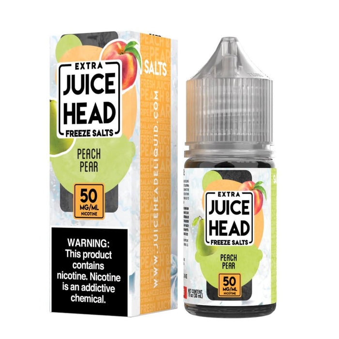 Juice Head Freeze Salt Peach Pear eJuice - eJuice BOGO