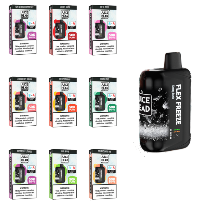 Juice Head Flex Freeze 50K Disposable eJuice BOGO Juice Head Flex Freeze 50K Disposable eJuice BOGO