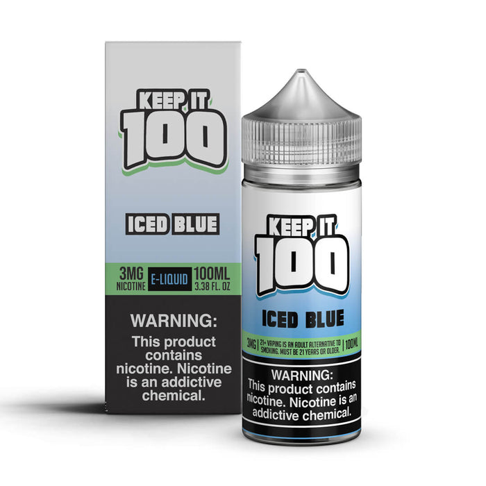 Keep It 100 Iced Blue eJuice - eJuice BOGO