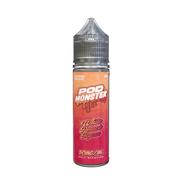 Pod Monster Salt White Peach Razz eJuice