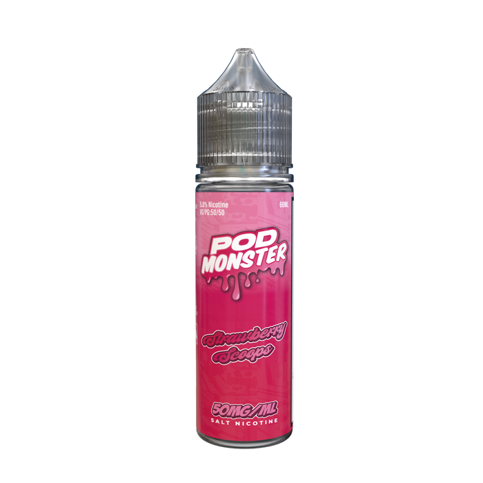 Pod Monster Salt Strawberry Scoops eJuice