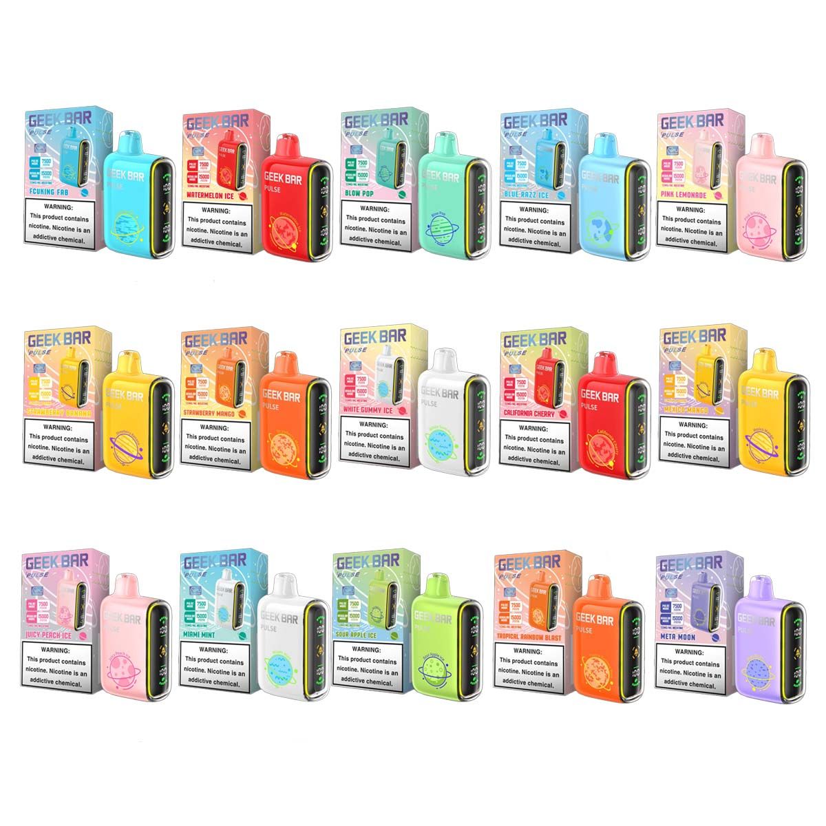 Geek Bar Pulse 15000 Disposable eJuice BOGO Geek Bar Pulse 15000 Disposable eJuice BOGO