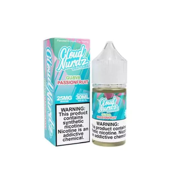 Cloud Nurdz Iced Salts Pink Guava eJuice