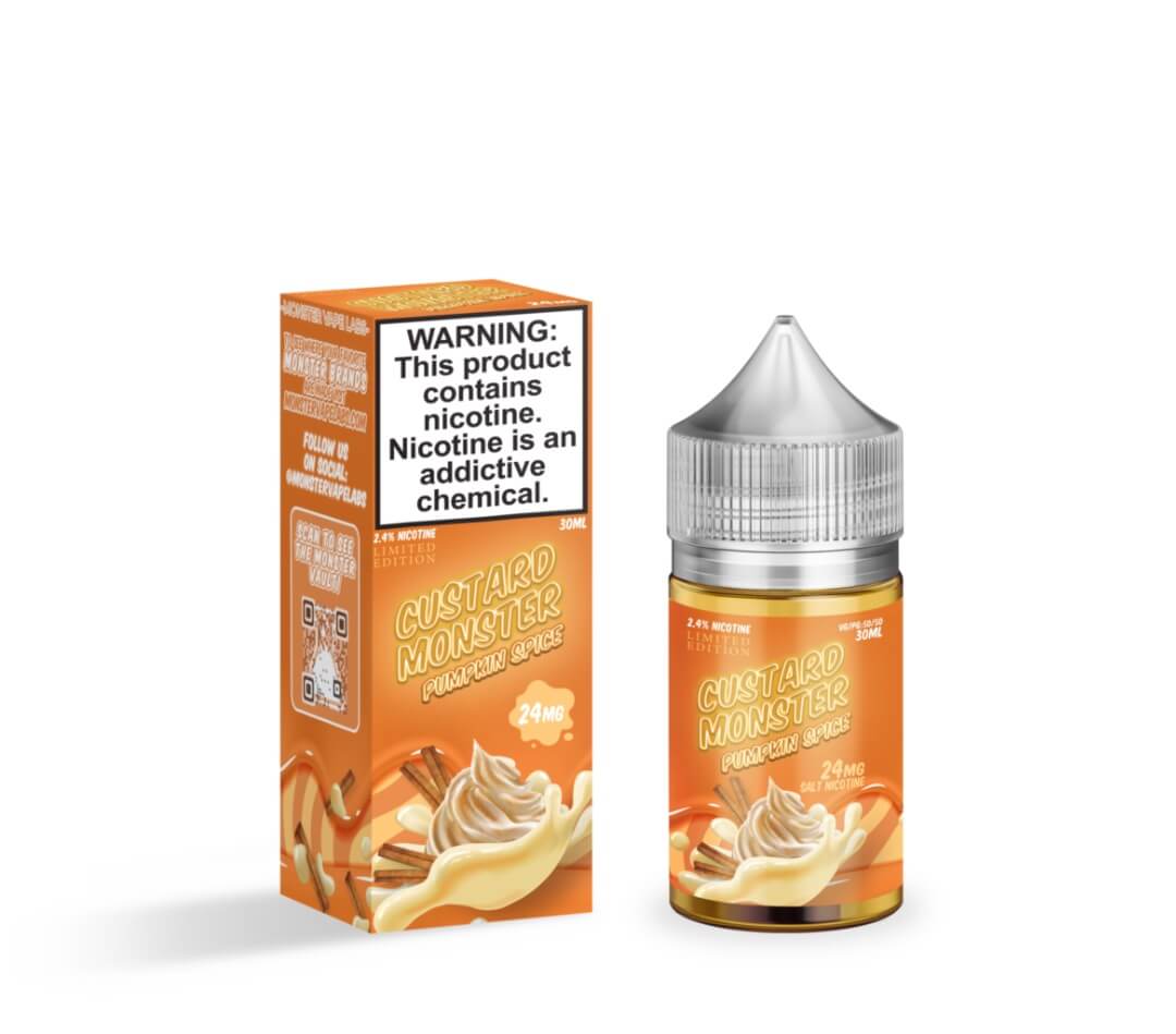 Custard Monster Salt Pumpkin Spice eJuice - eJuice BOGO