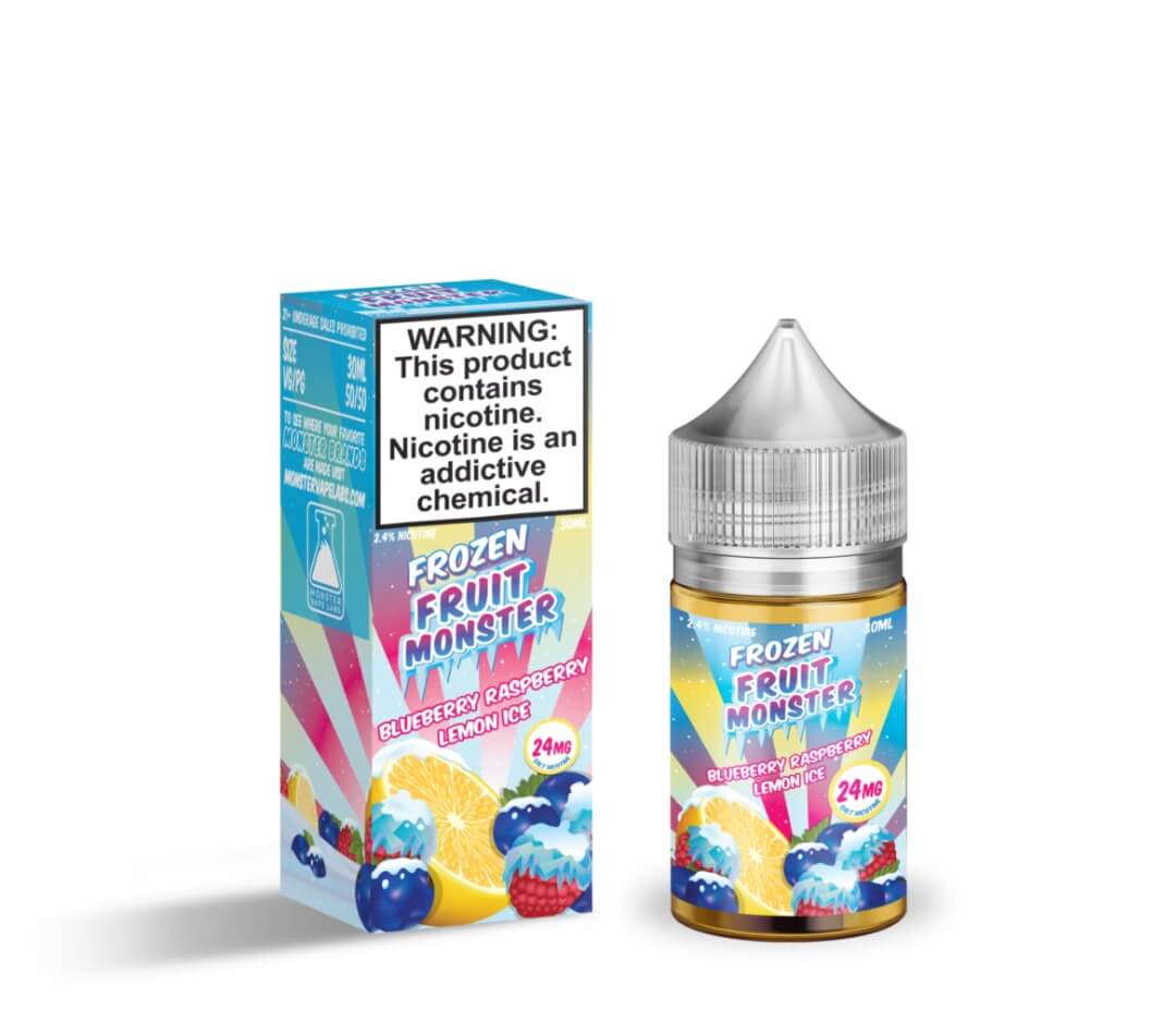 Frozen Fruit Monster Salt Blueberry Raspberry Lemon Ice eJuice - eJuice BOGO