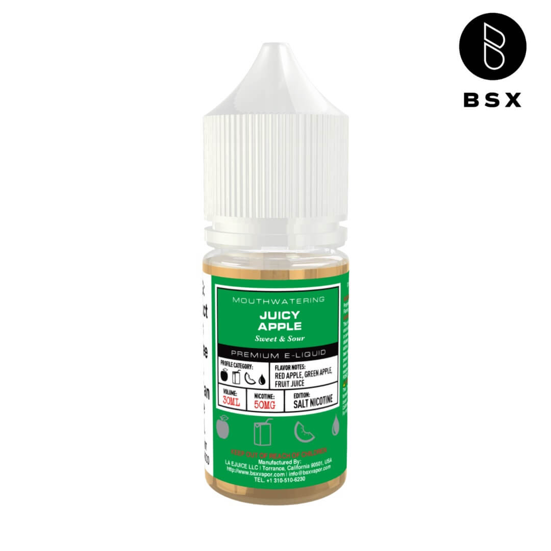 Glas BSX Salt Juicy Apple eJuice - eJuice BOGO