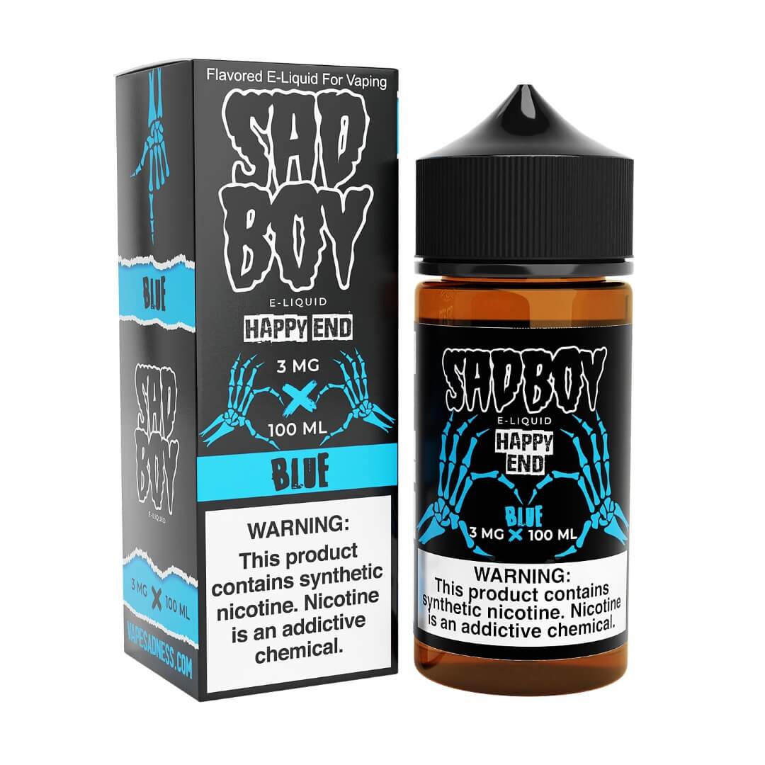 Sadboy Happy End Line Blue Cotton Candy eJuice - eJuice BOGO