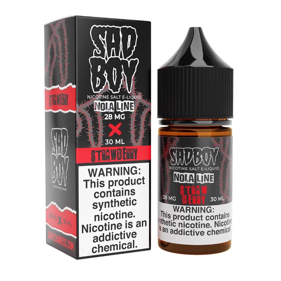 Sadboy Salt Nola Line Strawberry eJuice - eJuice BOGO